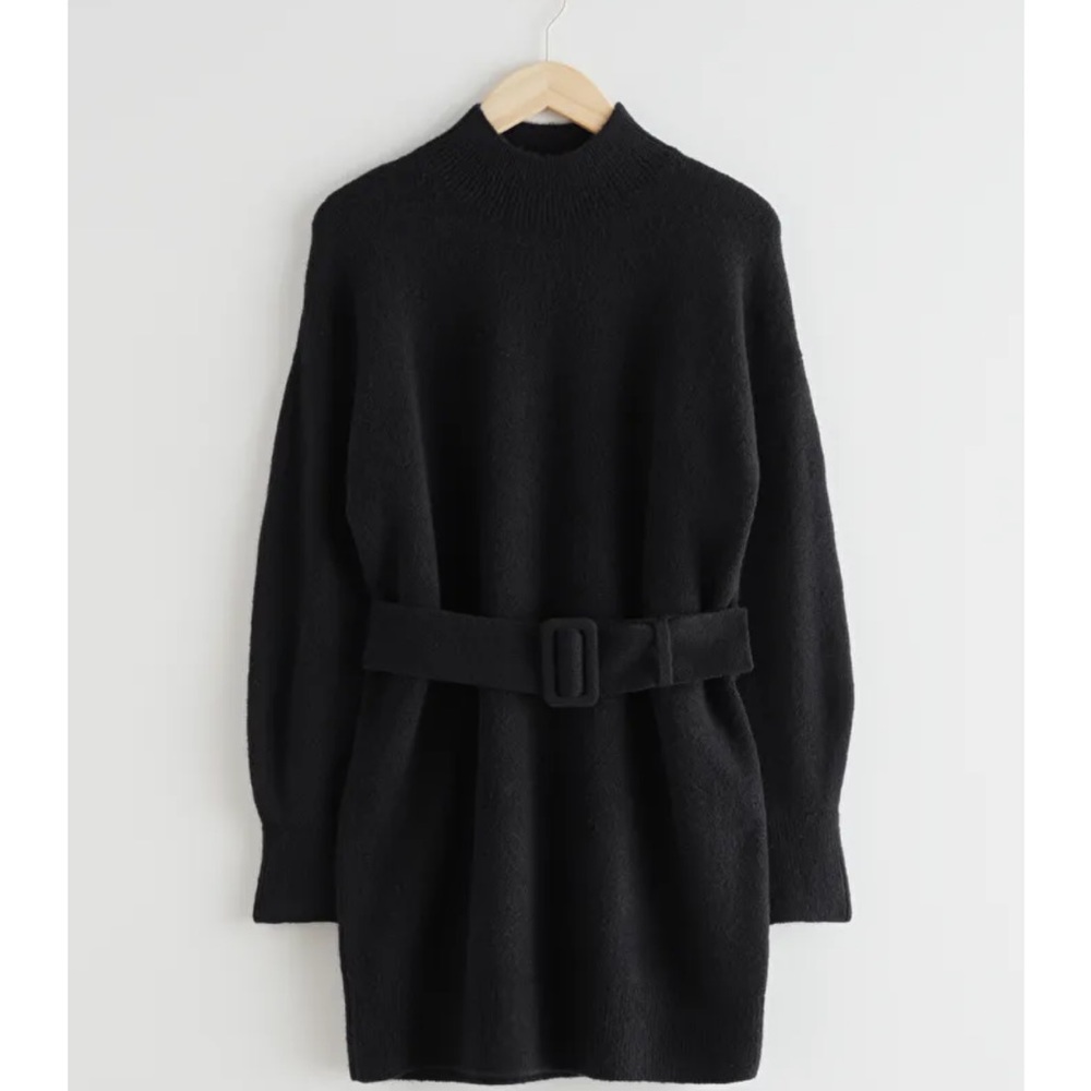 Belted Mini Knit Dress & Other Stories NWT